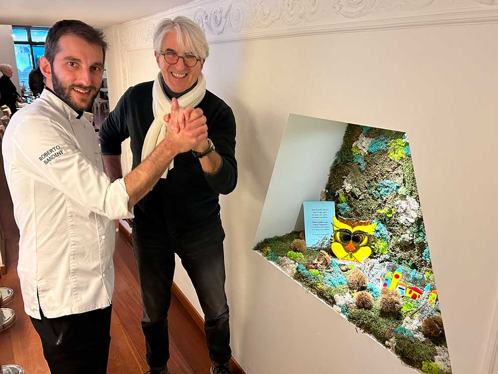 Esposizione papillon vetro Ristorante Bandini 2023